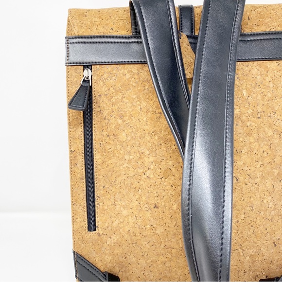 VINCE DURDEN Brown Cork Commuter Backpack Hand-Made Eco-Friendly Sustainable - Picture 7 of 13